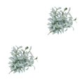 thumbnail image 4 of Moyic 10 Uds hojas artificiales rama planta de simulación ramas de árbol ceremonia vacaciones hogar Decoración de pared Accesorios Type2 NO2, 4 of 6