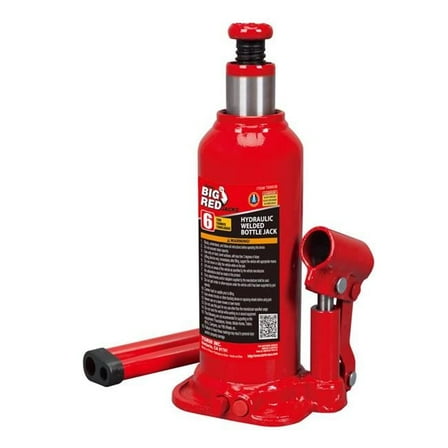 Torin Hydraulic Automotive Bottle Jack, Red