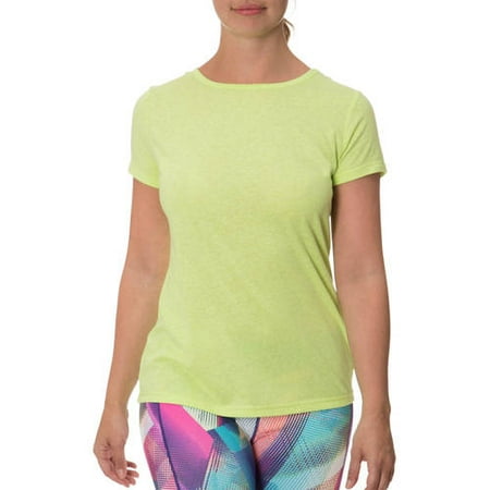 Impact by Jillian Michaels Women's Active Slub T-Shirt with Open Elastic Band Bar Back