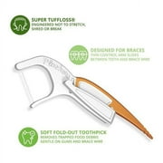 Plackers Orthopick Flosser for Braces, Pack of 2 (36 Flossers Each)