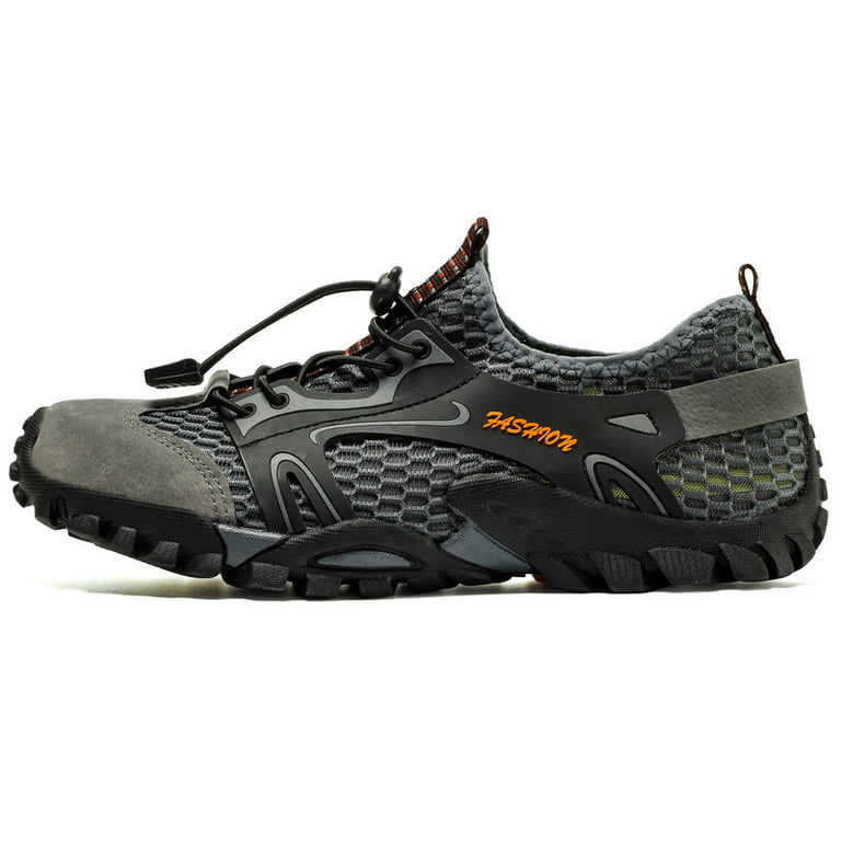 Bevæger sig ikke uheldigvis svale Men's Hiking Breathable Lightweight Shoes Outdoor Quick Dry Mesh Walking Shoes  Trekking Training Water Sneakers Size 6-12 - Walmart.com