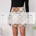 thumbnail image 2 of Aofany Fashion Women Plaid Zipper A-Line Skirt Elastic High Waist Short Skirt, 2 of 8