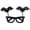 Black, variant on Clearance Under $1.26! 1PC Halloween Bat Glasses, Novelty Eyewear for Costume Party Photo Props, Plastic, (One Size, Black)