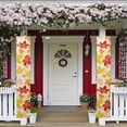 thumbnail image 2 of SEANATIVE Thanksgiving Porch Flags 2 Piece Fall Maple Leaf Party Porch Flag Banner Holiday Anniversary Hanging Banner Flag for Yard Indoor Outdoor Wedding 12.6 x 70.9 Inch, 2 of 7