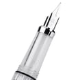 thumbnail image 4 of Qiilu 0.5 Fountain Pen, Transparent Fountain Pen,4Pcs 0.5mm F Point Transparent Fountain Pen Stationery Supplies for Office Home Daily Writing, 4 of 5