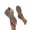 Brown, variant on Women’s Caged Strappy Flat Orthopedic Sandals, Open Toe Back Zipper Breathable Walking Shoes, For Beach, Shopping, Daily Outdoor Comfort Sandals (White/36)