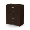 thumbnail image 2 of South Shore Step One 5-Drawer Chest for Adult, in Chocolate, 2 of 12