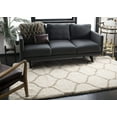 thumbnail image 3 of SAFAVIEH Hudson Arline Geometric Shag Area Rug, Ivory/Beige, 5'1" x 7'6", 3 of 7