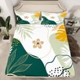 thumbnail image 2 of Homewish Chic Flowers 4-Piece Full Size Sheets For Teens Boys Girls,Botanical Plants Bed Sheets,Vintage Aesthetic Lightweight Sheet Sets,Lightweight Room Decor, 2 of 7