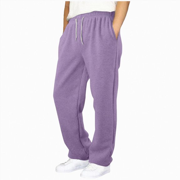 NIEWTR Boys Sweatpants Joggers Cotton Athletic Sweatpants 2T 3T 4T 5T 6T 7T 8T 9T Boys Uniform Dress Pant Youth Joggers Pants with Pocket Drawstring(A-Light Purple,15-16 Years)