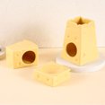 thumbnail image 3 of Ceramic Cheese Hamster Water Bottle Leak Proof Design for Hamsters and Gerbils with Easy Clean Habitat Hideout and Food Bowl 3PCS, 3 of 3