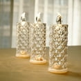 Efavormart 3 Pack | 6" Warm White LED Rose Halo Battery Operated Candle ...