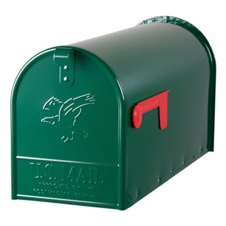 Jumbo Rural Mailbox - Large Green Rural Size Mailbox
