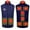 100 Blue, variant on guisaled Heated Vest for Men Women 4 Heating Zones Rechargeable Heated Vest 2025 Winter Full Zip Lightweight Warm Quilted Jackets