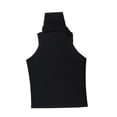 thumbnail image 1 of Figura de acción a escala 1/12, ropa, camiseta sin mangas, cuello alto moderno, tela de moda, miniatura Negro, 1 of 9