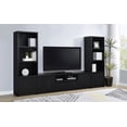 thumbnail image 2 of Winfield 3-piece Entertainment Center 78-inch TV Stand Black, 2 of 15
