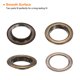 thumbnail image 4 of Uxcell 10Set Ojetes 25mm 1 pulgada Kit de Ojetes de Latón con Arandelas para Tela Cortinas Lonas Cinturones de Cuero Zapatos Bolsas DIY, Marrón, 4 of 6