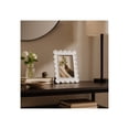 thumbnail image 3 of Decorative Scallop Edge Picture Frame for Home Decor - Photo Frame for Tabletop Accent, Mantel, or Living Room Display - Bedroom Nightstand Styling or Office Desk Decoration - 8", White, 3 of 10