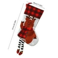 thumbnail image 3 of Kbndieu Christmas Stockings, Super Soft Plaid Plush Cuff Classic Monogrammed Christmas Stockings for Kids Family Holiday Fireplace or Party Christmas Decor, 3 of 6