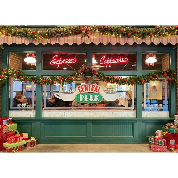 Telón de fondo BELECO, 2,7 x 1,8 m, tema de café Central Perk
