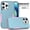 Green/Pink, variant on Mantto for iPhone 12 Pro / 12 6.1" Case, Heavy Duty Shockproof Drop Protective Hybrid 3 Layer Full Body Rugged Military Grade Protection Hard PC Phone Cover For iPhone 12 Pro / 12 6.1", Royalblue