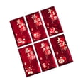 thumbnail image 2 of Abbracc 6 Pcs 2025 Enveloppes Rouges Nouvel An Chinois Hong Bao pour Graduation Mariage Rouge Foncé, 2 of 9