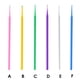 thumbnail image 4 of Aplicadores de hisopos de algodón de micro cepillo desechables Eyebrow Eyeliner Mascara Laz extension Maquillaje Labios de lápiz labial Varilletas Maquillaje Blanco 100 PCS Methold CE001469-06, 4 of 7