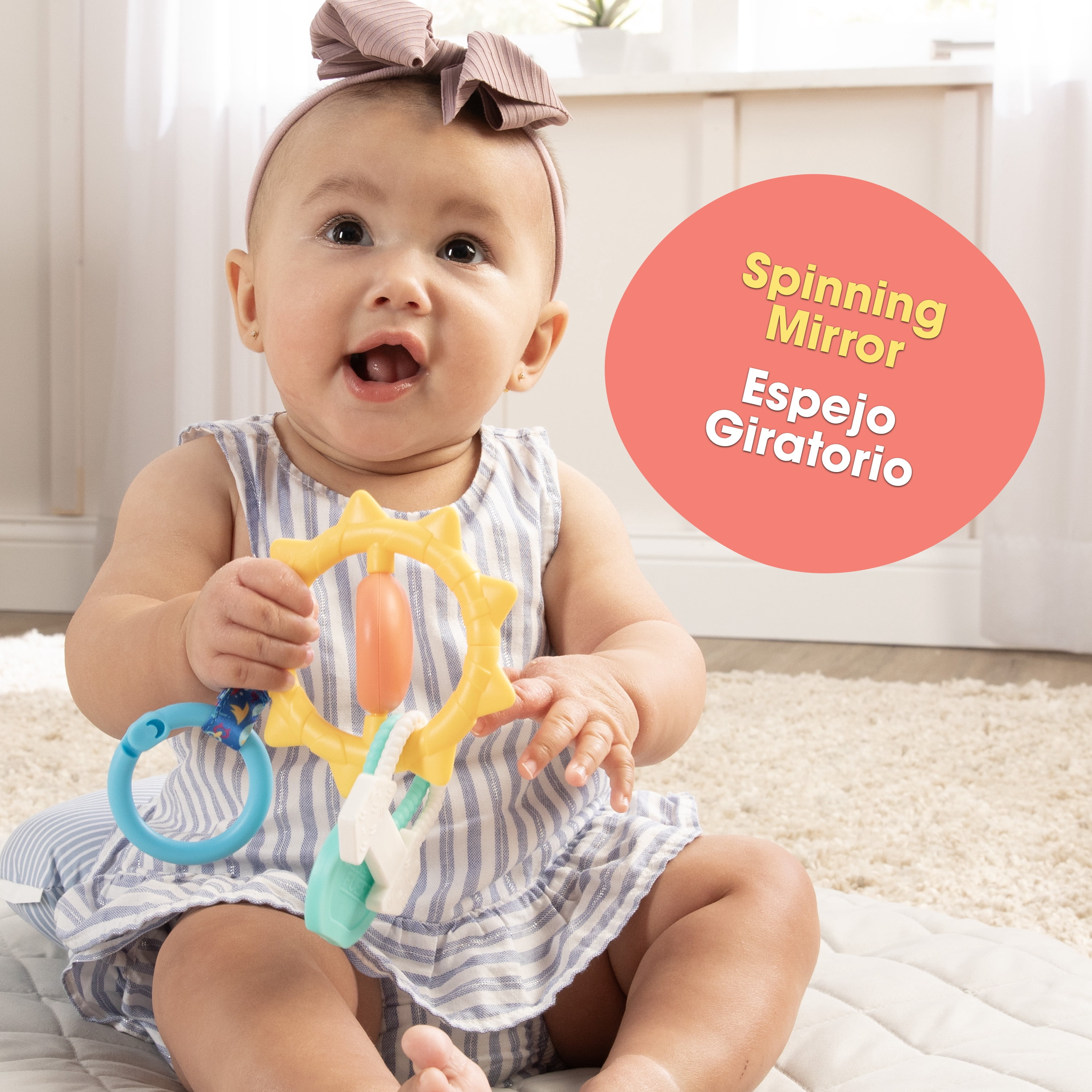 Bebe Fuerte Strong & Sunny Clip on Stroller Toy – Infant Toy for 0 Months+