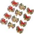 thumbnail image 1 of YQHWQ pcs bell bows Christmas tree bows mini Christmas decoration bows Christmas wreath bows Christmas bows Christmas elements bows decoration Christmas bows wreath Christmas wreath lin, 1 of 5