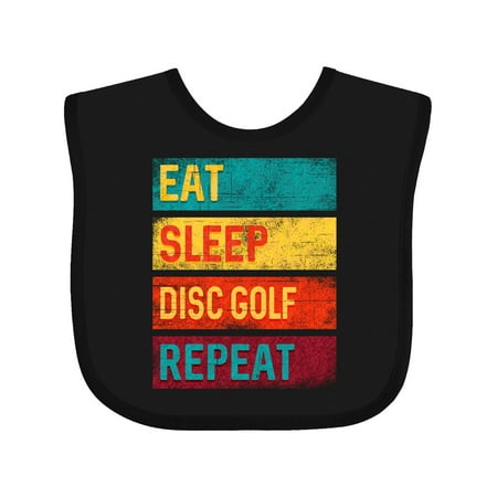

Inktastic Disc Golfer Eat Sleep Disc Golf Repeat Gift Baby Boy or Baby Girl Bib