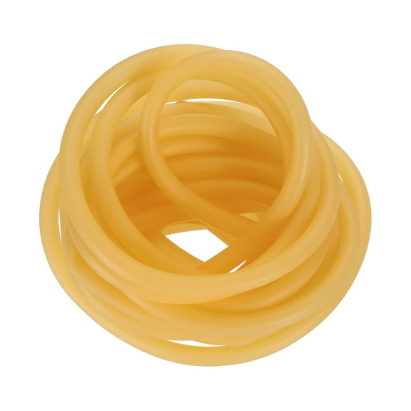 Natural Latex Rubber Tubing, 1/4" ID x 11/32" OD 16.4Ft Elastic Tube