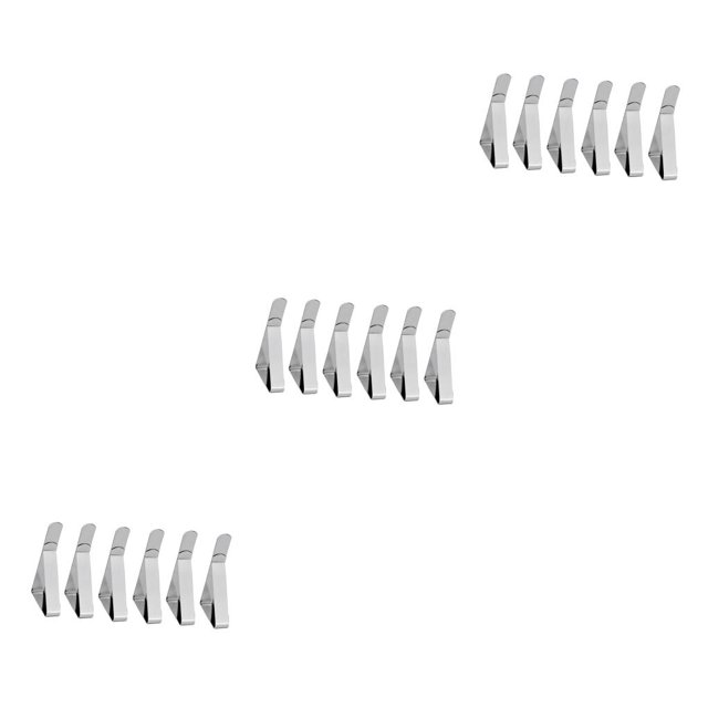 Yuarrent 6pcs Table Cloth Clip Tablecloth Clamp Steel Waterproof Stainless Clamps Picnic Washable Prop for Weddings Garden Party Supplies Type1 NO1