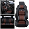 thumbnail image 2 of Maidao Car Seat Covers Leather Full Set for Mercedes-Benz for ML450 1998-2016 5 Seats Compatible Airbag Water Resistant Front Rear Cushion Protector with Pillow Black and Coffee, 2 of 7