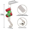 thumbnail image 2 of SAYFUT Christmas Metal Stocking Holders Hooks Hanger Christmas Stocking Clips Sock Holder Fireplace Hook Hanger for Party Decoration, 4 Pack, 2 of 6