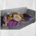 thumbnail image 6 of Gerber Daisy Soft Flannel Fleece Blanket, Hand Painted Floral Gerbera Daisy Sunflower and Green Leaf Bouquet Still Life, Cozy Plush for Indoor and Outdoor Use, 70" x 90", Multicolor, by Ambesonne, 6 of 6