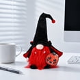 thumbnail image 4 of Vampire Faceless Gnome Halloween Decorations Soft Plush Tabletop Figurine with Pumpkin Cutout for Tiered Tray Mantel Indoor Halloween Party Gothic Home Decor, 4 of 7