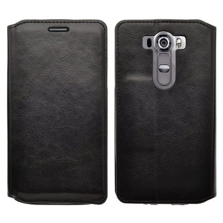 LG V10 Case, Magnetic Fold[Kickstand] Pu Leather Wallet Case with ID & Credit Card Slots for LG V10 - (Best Lg V10 Case)