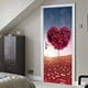 thumbnail image 5 of Etiqueta engomada de la puerta, 2 piezas Árbol del corazón - Etiqueta D Etiqueta adhesiva extraíble para puerta Calidad inigualable, 5 of 9