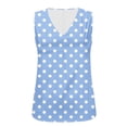 thumbnail image 5 of Babysbule Women Linen Style Sleeveless Tank Top Adjustable Tie Shoulder Round Neck Flowy Casual Summer Blouse, 5 of 9