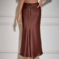 thumbnail image 4 of Annhoo Maxi Skirts for Women Drawstring High Waisted Elegant Long Skirt Trendy Loose Night out Party Skirt, 4 of 9
