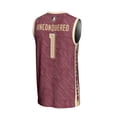 thumbnail image 3 of Unisex GameDay Greats #1 Garnet Florida State Seminoles Lightweight Highlight Print Basketball Jersey, 3 of 4