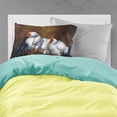 thumbnail image 2 of Roosting Rooster and Chickens Fabric Standard Pillowcase, 2 of 2