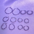thumbnail image 3 of Hoop Earring for Women,Hypoallergenic Earrings,6 Pairs Earrings Set Gift for Women, 3 of 4