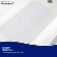 thumbnail image 4 of Kenney Microban Protected Bubble Bath Mat, 26.75" L x 14.5" W, Frosted, 4 of 7