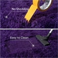 thumbnail image 6 of Junovo Super Soft Fluffy Area Rugs Modern Shag Rug for Bedroom Living Room,Cute Carpets for Kids Nursery Girls Home Dorm,6'x9',Dark Purple, 6 of 6