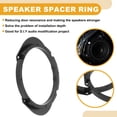 thumbnail image 3 of Adaptador de espaciador de altavoz tweeter Unique Bargains para Mazda 8 2011-2015 Puertas delanteras y traseras ABS negro con arnés de cableado de audio a prueba de agua, 3 of 7