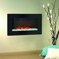 thumbnail image 2 of Cambridge Callisto 30 In. Wall-Mount Electronic Fireplace with Flat Panel and Crystal Rocks, 2 of 5