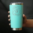 thumbnail image 3 of Bevvee Insulated Travel Tumbler 20 oz Cheers 3 Years Gifts for Third Anniversary Celebrations Tumblers, 3 of 4