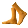 thumbnail image 4 of Par de calcetines de pantorrilla para mujer, medias cálidas gruesas de Color sólido, calcetines informales para botas para uso diario, esquí, , AMARILLO Talla única Amarillo Calcetines de becerro, 4 of 10