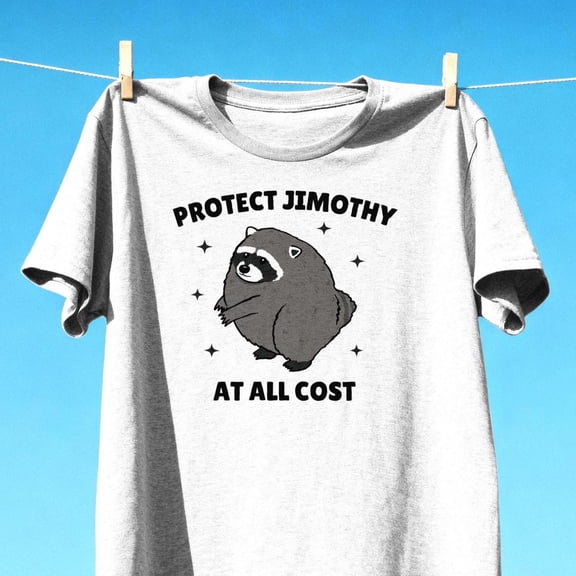 Protect Jimothy Raccoon T-Shirt, Funny Cute Trash Panda Graphic Tee, Cute Animal Lover Shirt, Famous Seattle Raccoon Tee
